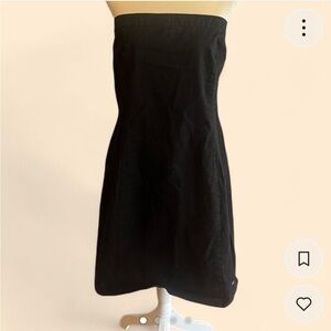 Tommy Hilfiger Black Strapless Twill Dress Size 16